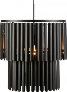 Lampa wisząca Markslojd Lampa wisząca Viento 108581 Markslojd metalowe rurki modernistyczna czarna 1