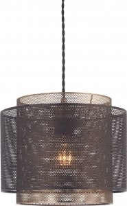 Lampa wisząca ENDON Lampa wisząca Plexus 72831 Endon metalowa ażurowa loftowa czarna 1