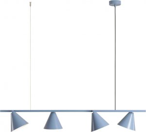 Lampa wisząca Aldex Lampa wisząca z kloszami Form 1108L16 Aldex nad stół niebieska 1