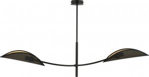 Lampa wisząca Orno PETALO lampa wisząca, moc max.2x40W, E14, czarno-złota 1