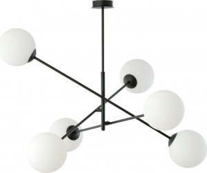 Lampa wisząca Orno LAINA lampa wisząca, moc max.6x40W, E14, czarno-biała 1