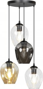 Lampa wisząca Orno IRIS lampa wisząca, moc max.4x60W, E27, czarno-kolorowa (mix) 1