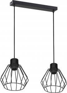Lampa wisząca Orno PINO lampa wisząca, moc max. 2x60W, E27, czarna 1