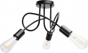 Lampa sufitowa Orno MALAGA lampa wisząca, moc max.3x60W, E27, czarna 1