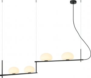 Lampa wisząca Italux Modernistyczna lampa wisząca Kernio PND-357784-BK+W Italux balls czarna 1