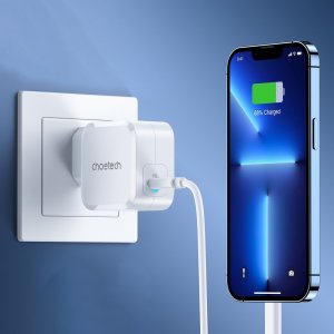 Ładowarka Choetech Choetech szybka ładowarka sieciowa USB C 45W PPS / PD biała (PD8007) 4