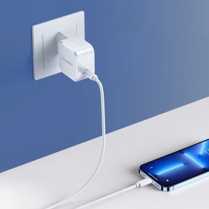 Ładowarka Choetech Choetech szybka ładowarka sieciowa USB C 45W PPS / PD biała (PD8007) 5