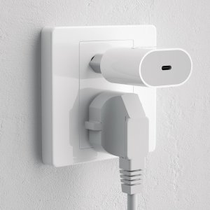 Ładowarka Dudao Dudao szybka ładowarka sieciowa USB-C Power Delivery 20W biała + kabel USB-C - Lightning 1m (A8SEU) 4