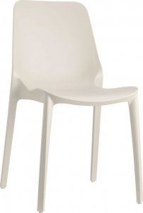 SCAB Design Krzesło Ginevra białe z tworzywa 1