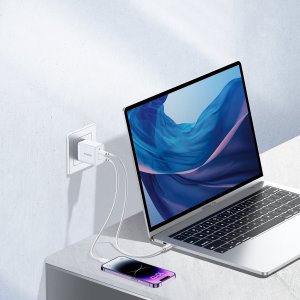 Ładowarka Choetech Choetech ładowarka sieciowa 2xUSB-C PD 40W biała (Q5006-EU) 2