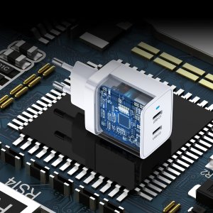 Ładowarka Choetech Choetech ładowarka sieciowa 2xUSB-C PD 40W biała (Q5006-EU) 5