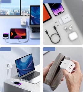 Ładowarka Choetech Choetech ładowarka sieciowa 2xUSB-C PD 40W biała (Q5006-EU) 6