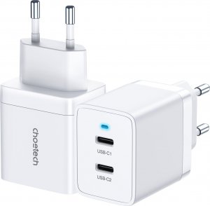Ładowarka Choetech Choetech ładowarka sieciowa 2xUSB-C PD 40W biała (Q5006-EU) 7