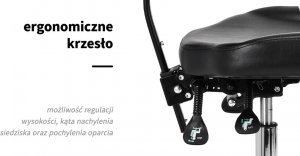 Krzesło biurowe Activeshop Krzesło do tatuażu PRO-INK 973 5