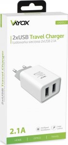Ładowarka Vayox Ładowarka sieciowa 2x USB 2.1A VA0052 Vayox 10