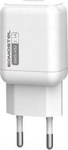 Ładowarka ŁADOWARKA SIECIOWA 2A + KABEL IPHONE BIAŁY SOMOSTEL 2100MA USB-C SMS-A52 10W 2