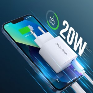 Ładowarka Choetech Ładowarka sieciowa Q5004 20W PD do iPhone 12 13 ZESTAW 2szt biały Ładowarka sieciowa Q5004 20W PD do iPhone 12 13 ZESTAW 2szt biały 6