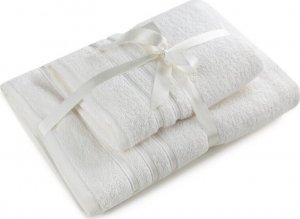 Eurofirany Komplet ręczników bawełnianych LOCA 50x90 + 70x140 biały 1