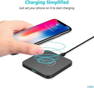 Ładowarka ŁADOWARKA INDUKCYJNA BEZPRZEWODOWA QI UNIWERSALNA FAST CHARGE - T-511 KWADRATOWA CZARNA (MIN.2A) 5