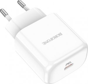 Ładowarka BOROFONE ŁADOWARKA SIECIOWA BN3 PREMIUM - TYP C - QC 3.0 PD 2.0 20W BIAŁA 3