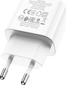 Ładowarka BOROFONE ŁADOWARKA SIECIOWA BN3 PREMIUM - TYP C - QC 3.0 PD 2.0 20W BIAŁA 6