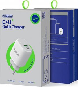 Ładowarka DUX DUCIS DUZZONA ŁADOWARKA SIECIOWA T2 - USB + TYP C - PD 30W BIAŁA 7
