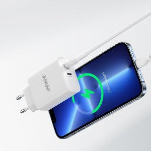 Ładowarka DUX DUCIS DUZZONA ŁADOWARKA SIECIOWA T4 - 2XTYP C - PD 35W BIAŁA 2