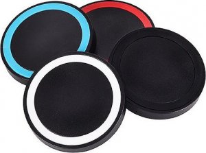 Ładowarka ŁADOWARKA INDUKCYJNA BEZPRZEWODOWA QI UNIWERSALNA - OKRĄGŁA TYP 01 CZARNY (MIN.2A) 4