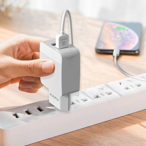 Ładowarka KAKU ŁADOWARKA SIECIOWA KSC-371 HAOYI - 2XUSB - 12W 2,4A Z KABLEM USB NA LIGHTNING BIAŁA 7