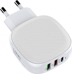 Ładowarka LDNIO Ładowarka sieciowa LDNIO A3510Q, 2x USB + USB-C, PD + QC 3.0, 32W (biała) 3