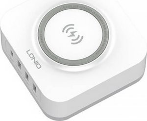 Ładowarka LDNIO Bezprzewodowa ładowarka indukcyjna LDNIO AW004, 3x USB + USB-C, 32W (biała) 3