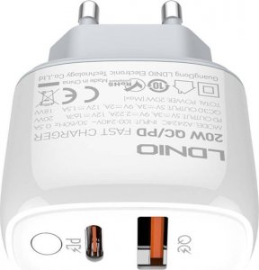 Ładowarka LDNIO Ładowarka sieciowa LDNIO A2424C USB, USB-C 20W + Kabel USB-C - USB-C 6