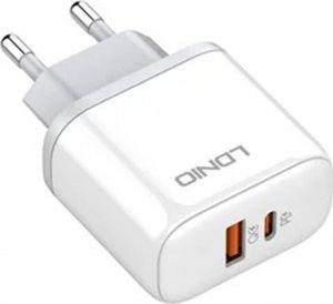 Ładowarka LDNIO Ładowarka sieciowa LDNIO A2526C USB, USB-C 45W + Kabel Lightning 3