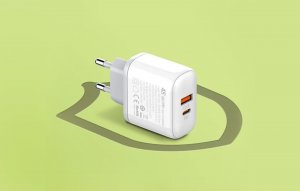 Ładowarka LDNIO Ładowarka sieciowa LDNIO A2526C USB, USB-C 45W + Kabel USB-C 9