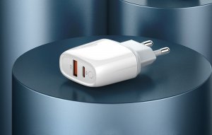 Ładowarka LDNIO Ładowarka sieciowa LDNIO A2424C USB, USB-C 20W + Kabel Lightning 15