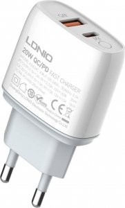 Ładowarka LDNIO Ładowarka sieciowa LDNIO A2424C USB, USB-C 20W + Kabel USB-C 18