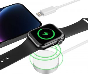 Ładowarka Tech-Protect Ładowarka do Apple Watch Tech-protect Ultraboost 2in1 Magnetic Charging & Lightning 150cm White 3