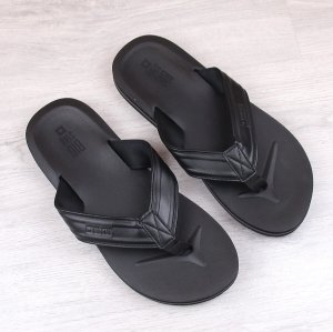 Big Star Japonki klapki męskie ze skóry ekologicznej czarne Big Star LL174605 40 3