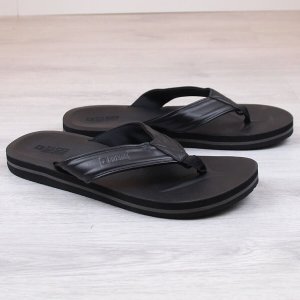 Big Star Japonki klapki męskie ze skóry ekologicznej czarne Big Star LL174605 40 4