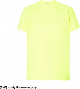 JHK TSRKSPOR SPORT KID - T-shirt dziecięcy z krótkim rękawem - złoty fluorescencyjny - wzrost 110-152cm. 7-8 1