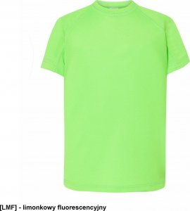JHK TSRKSPOR SPORT KID - T-shirt dziecięcy z krótkim rękawem - limonkowy fluorescencyjny - wzrost 110-152cm. 3-4 1