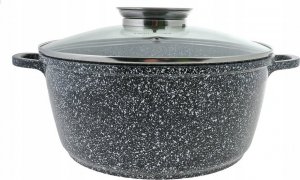 EDELHOFF GARNEK MARMUROWY 26cm INDUKCJA 5,5l 7706 4