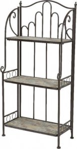 BigBuy Garden Regał Stuttgart Metal Brązowy (58 x 32 x 125 cm) 1