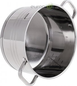 Hoffner Garnki stalowe Hoffner Elegance HF 9937 10 elementowy zestaw garnków z patelnią Indukcja Gaz 3