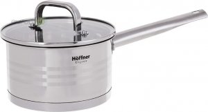 Hoffner Garnki stalowe Hoffner Elegance HF 9937 10 elementowy zestaw garnków z patelnią Indukcja Gaz 5