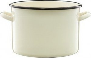 Selgros Garnek emaliowany kremowy 22 cm Emalia Olkusz 1