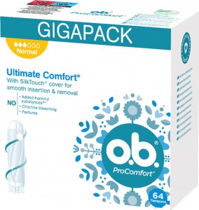 O.B O.B. ProComfort Normal Tampony 64 sztuki 2