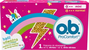O.B O.B. ProComfort Tampony Mini 8 sztuk i Normal 8 sztuk 1