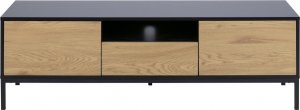 Actona Komoda Seaford TV czarna dąb naturalny o 2