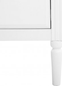 Atmosphera Komoda wąska Solen biała z 5 szufladami 11